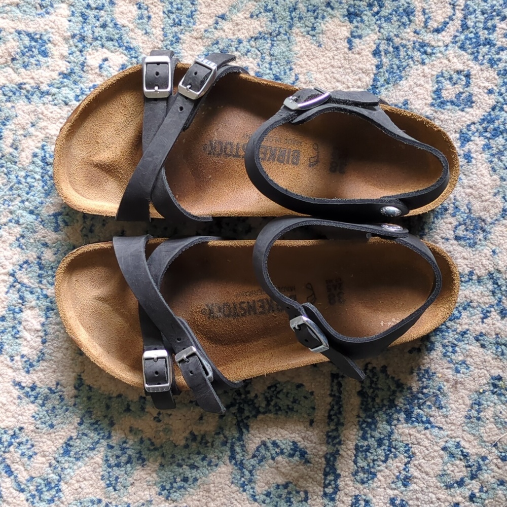 Birkenstock Kumba sandal - oiled leather black  38